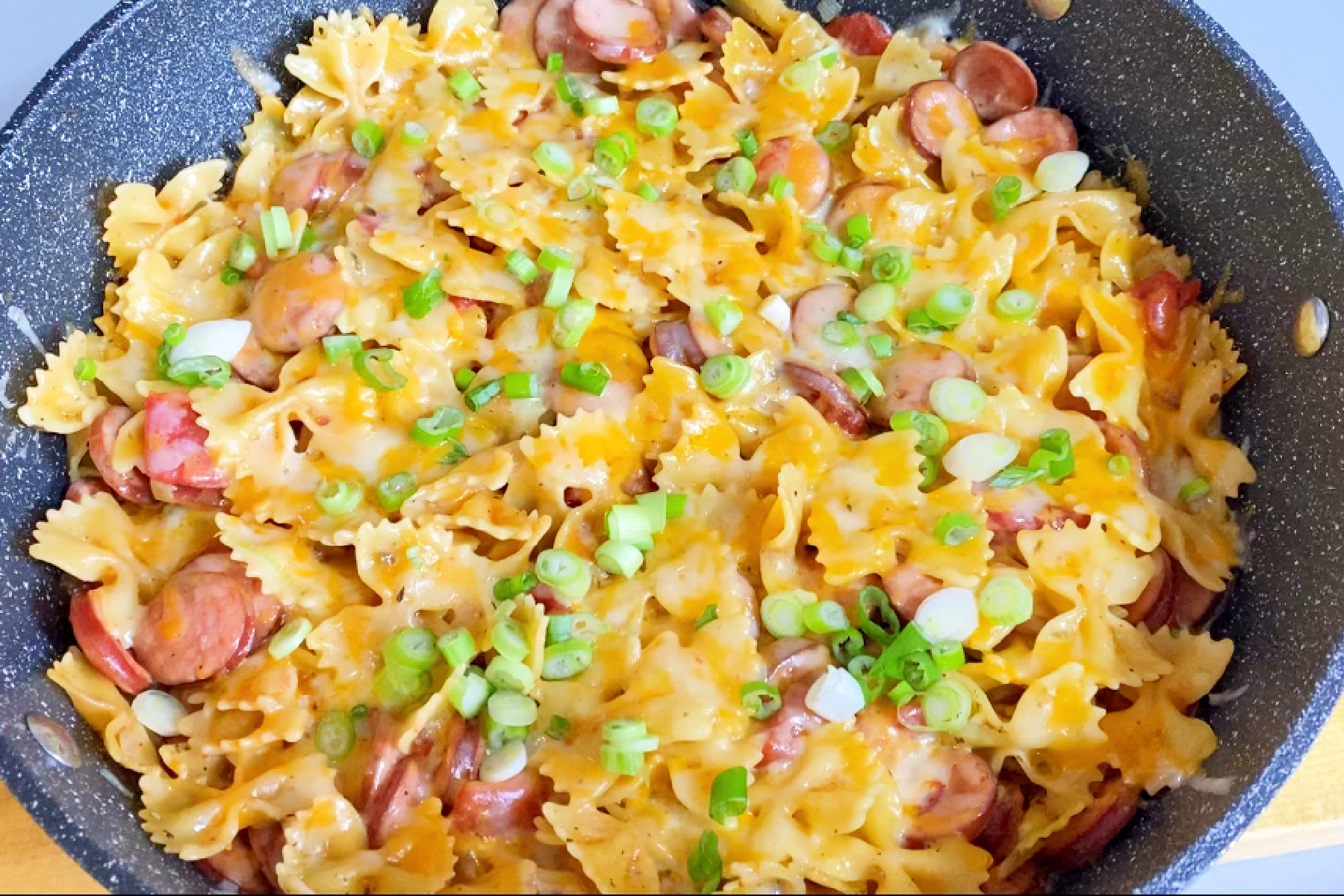 One-Pot Cheesy Sausage Bowtie Pasta