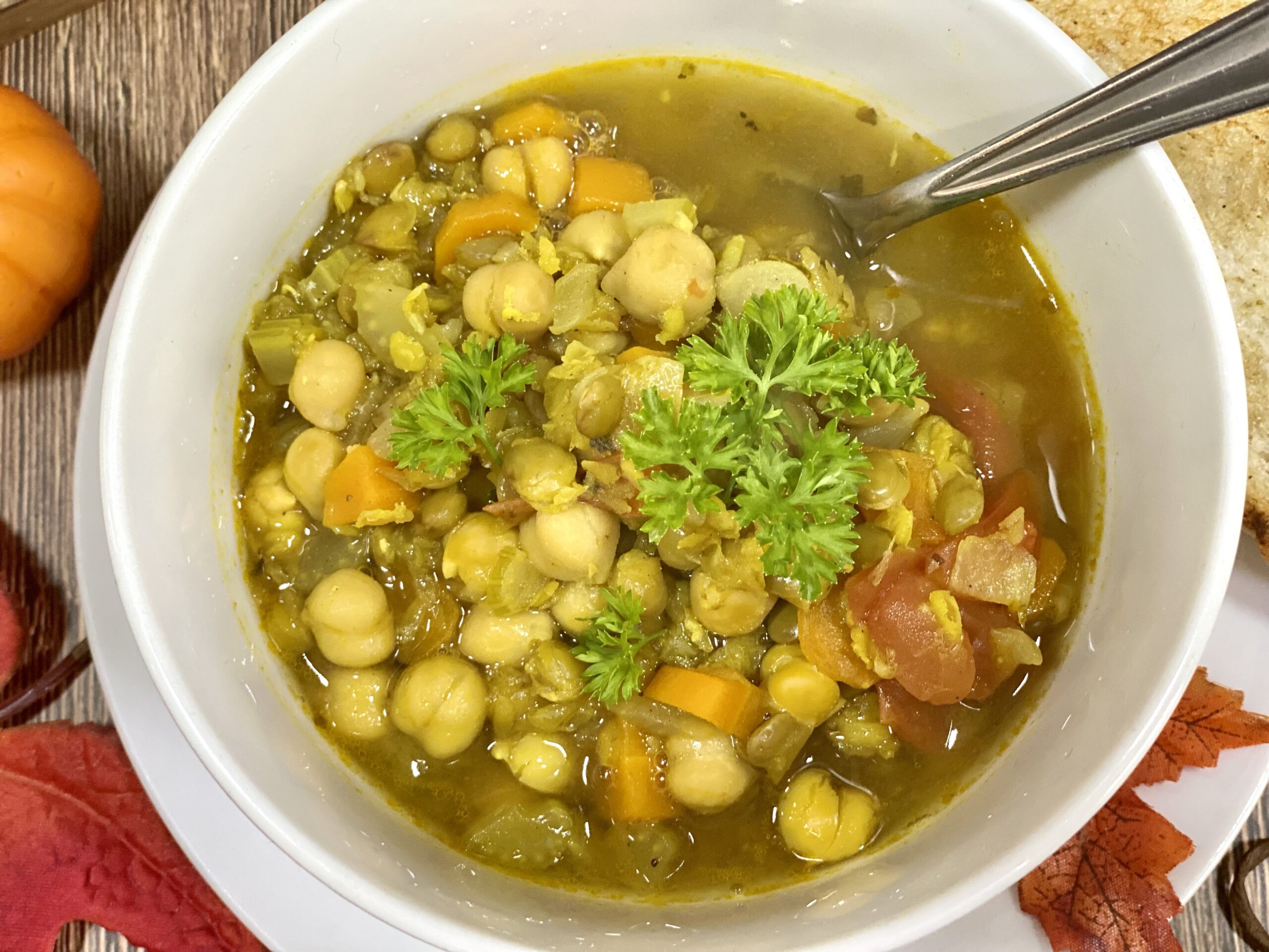 The Best Chickpea and Lentil Soup